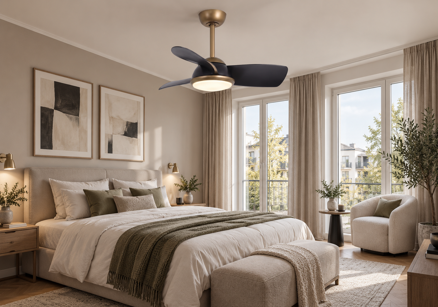 How Do You Safely Extend Ceiling Fan Wires for a Longer Downrod?