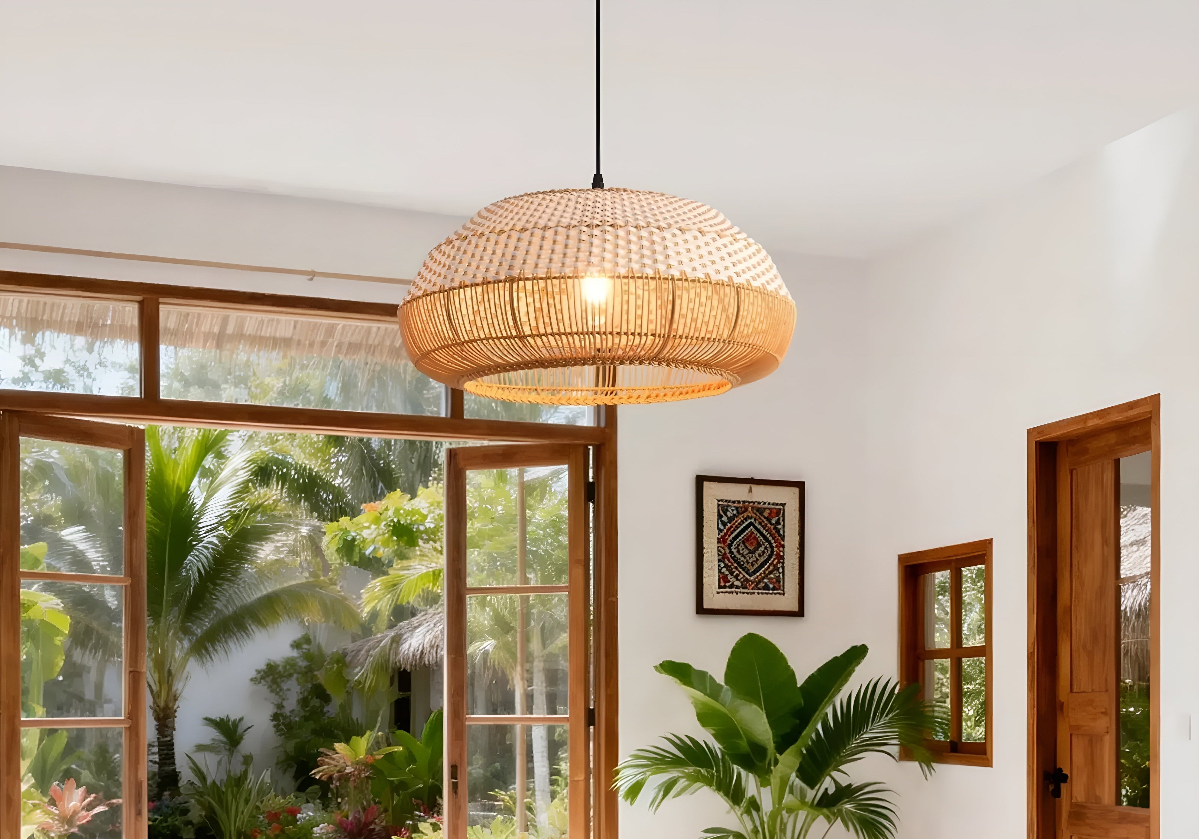 Rattan and Bamboo Light Fixtures: Which One Is Best? - Parrot Uncle DE