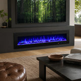 1829 mm 72" EF72R eingebautes elektrisches Wandkamin-Feuer mit 13 Flammenfarben 750 W/1500 W 