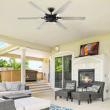 70" Industrial Ceiling Fan with Remote Control