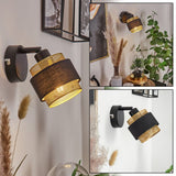 Boho-Bambus-Wandleuchten mit verstellbarem Kopf für das Wohnzimmer 