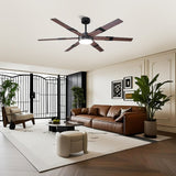 60 Inch Industrial Double-sided Blades LED Ceiling Fan with APP & Remote Control