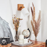 Skandinavischer Stil Tercier Wandleuchte in oxidiertem Silber und Ecru für Wohnzimmer und Schlafzimmer 