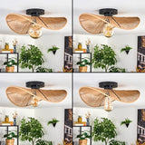Art Deco Rustic Bamboo Ceiling Light for Living Room Bedroom