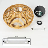 Bohemian Style Bamboo Ceiling Light for Bedroom Living Room