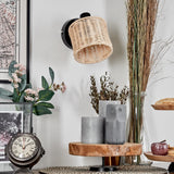 Boho-gewebte Wandleuchten aus Rattan mit verstellbarem Kopf für Wohnzimmer und Schlafzimmer 