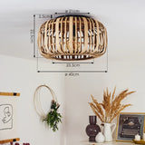Modern Boho Bamboo Ceiling Light for Living Room Bedroom