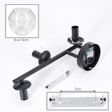 Moderne unregelmäßige Glas-Globe-Wandleuchten mit schwarzem Metallrahmen für Wohnzimmer und Schlafzimmer 