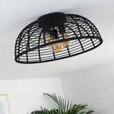 Industrial Bohemian Bamboo Ceiling Light for Living Room Bedroom