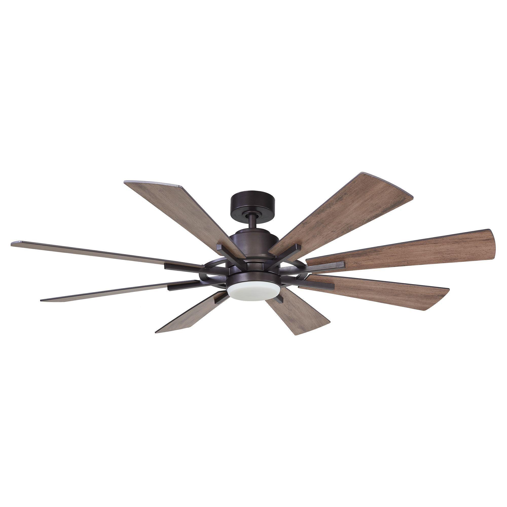 152cm (60") Oretha Windmühlen-DC-Deckenventilator mit LED-Beleuchtung 