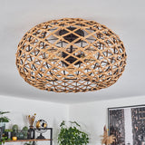 Bohemian Geometric Bamboo Ceiling Light for Living Room Bedroom