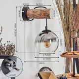 Skandinavische Koyoto-Wandleuchte mit Glaskugel für Wohnzimmer und Schlafzimmer 