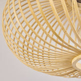 Scandinavian Style Bamboo Ceiling Light for Living Room Bedroom