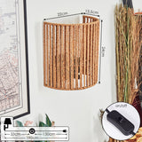 Boho Geflochtene Seil-Zylinder-Wandleuchte für Wohnzimmer und Schlafzimmer 