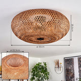 Bohemian Style Bamboo Ceiling Light for Living Room Bedroom