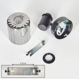 Industrieller Stil Aggebo Wandleuchte in Schwarz für Wohnzimmer und Schlafzimmer 