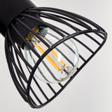 Industrielle Wandleuchte mit schwarzem Käfigschirm und zusätzlichem Rabatt für Wohnzimmer und Schlafzimmer 