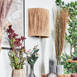 Boho Geflochtene Stroh-Fransen-Wandleuchte für Wohnzimmer und Schlafzimmer 