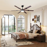 60 Inch Industrial Double-sided Blades LED Ceiling Fan with APP & Remote Control