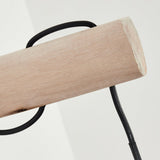 Industrielle rustikale Wandlampe aus Holz und Metallkäfig mit Hängedesign für Wohnzimmer und Schlafzimmer 