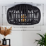 Modern Rustic Bamboo Ceiling Light for Living Room Bedroom