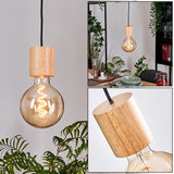 Industrial Vintage Double Wood Beam & Edison Glass Ceiling Light for Dining Room Living Room