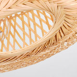 Modern Bohemian Bamboo Ceiling Light with Two Lights for Living Room Bedroom