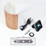 Boho gewebte Rohrzylinder-Wandleuchte für Wohnzimmer und Schlafzimmer 