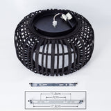 Modern Rustic Bamboo Ceiling Light for Living Room Bedroom