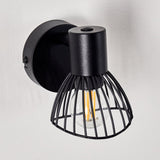 Industrielle Wandleuchte mit schwarzem Käfigschirm und zusätzlichem Rabatt für Wohnzimmer und Schlafzimmer 