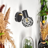 Industrielle geometrische Käfig-Wandleuchten mit verstellbarem Kopf für Wohnzimmer und Schlafzimmer 