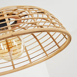 Natural Rustic Bamboo Pendant Light for Kitchen Dining Room