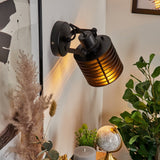 Industrielle Wandleuchte aus Metall mit verstellbarem Kopf für Wohnzimmer und Schlafzimmer 