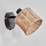 Boho-gewebte Wandleuchten aus Rattan mit verstellbarem Kopf für Wohnzimmer und Schlafzimmer 