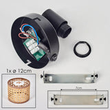 Boho Rattan Geflochtene Wandleuchte mit Verstellbarem Kopf für Wohnzimmer und Schlafzimmer 