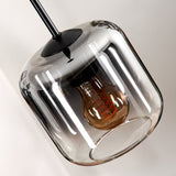 Modern Linear Gradient Glass Ceiling Light for Dining Room Living Room