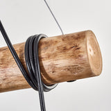 Bohemian Colorful Glass and Rustic Wood Ceiling Light for Dining Room Living Room