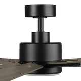 72 Inch Aries Black Downrod Mount LED Windmill Ceiling Fan with Remote Control