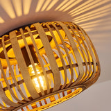 Modern Boho Bamboo Ceiling Light for Living Room Bedroom