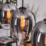 Modern Sculptural Gradient Glass Ceiling Light for Dining Room Living Room