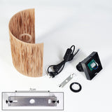 Boho Geflochtene Stroh-Fransen-Wandleuchte für Wohnzimmer und Schlafzimmer 