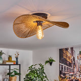 Art Deco Rustic Bamboo Ceiling Light for Living Room Bedroom