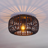 Modern Rustic Bamboo Ceiling Light for Living Room Bedroom