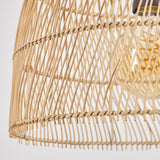 Boho Rattan Geflochtene Glockenförmige Pendelleuchte für Esszimmer und Wohnbereich 