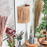Boho Geflochtene Stroh-Fransen-Wandleuchte für Wohnzimmer und Schlafzimmer 