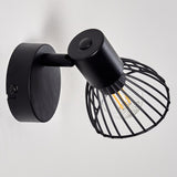 Industrielle Wandleuchte mit schwarzem Käfigschirm und zusätzlichem Rabatt für Wohnzimmer und Schlafzimmer 