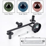 Künstlerische bunte Globus-Wandleuchten in Blau, Grün und Kupfer für Wohnzimmer und Schlafzimmer 