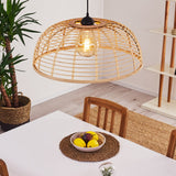 Bohemian Style Bamboo Pendant Light for Kitchen Dining Room