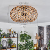 Bohemian Geometric Bamboo Ceiling Light for Living Room Bedroom