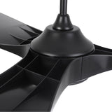 100 Inch Simon Black IP44 Outdoor Downrod Mount Ceiling Fan with Remote Control